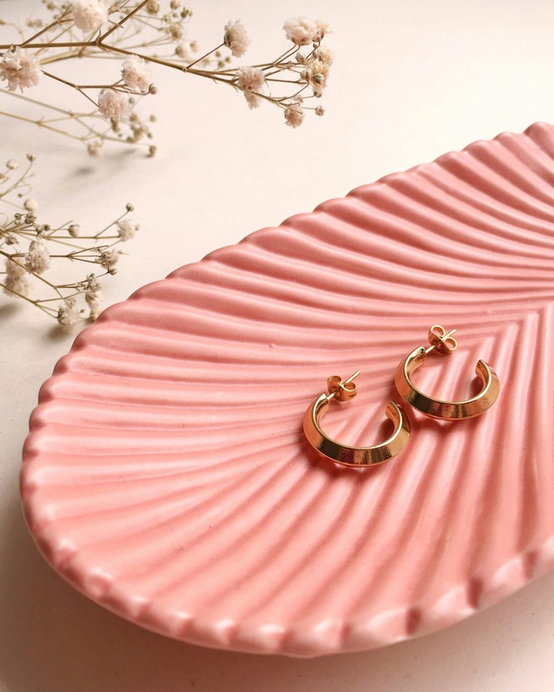 Small hoop earrings