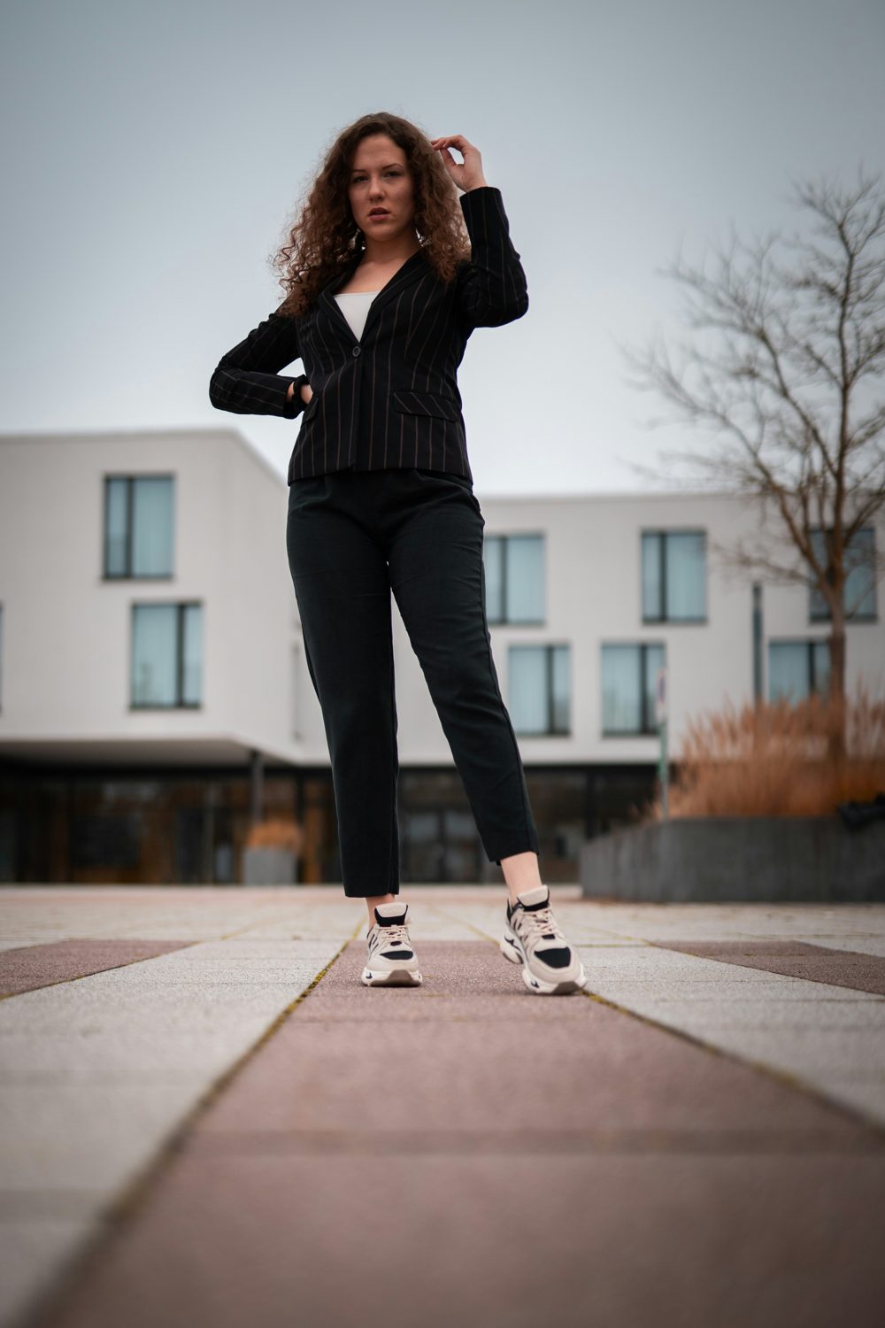 Straight leg work trousers