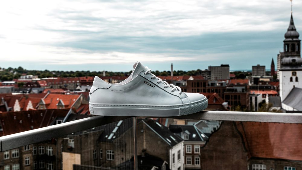 Leather white sneakers